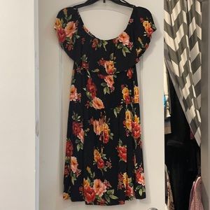 Off the shoulder floral dress